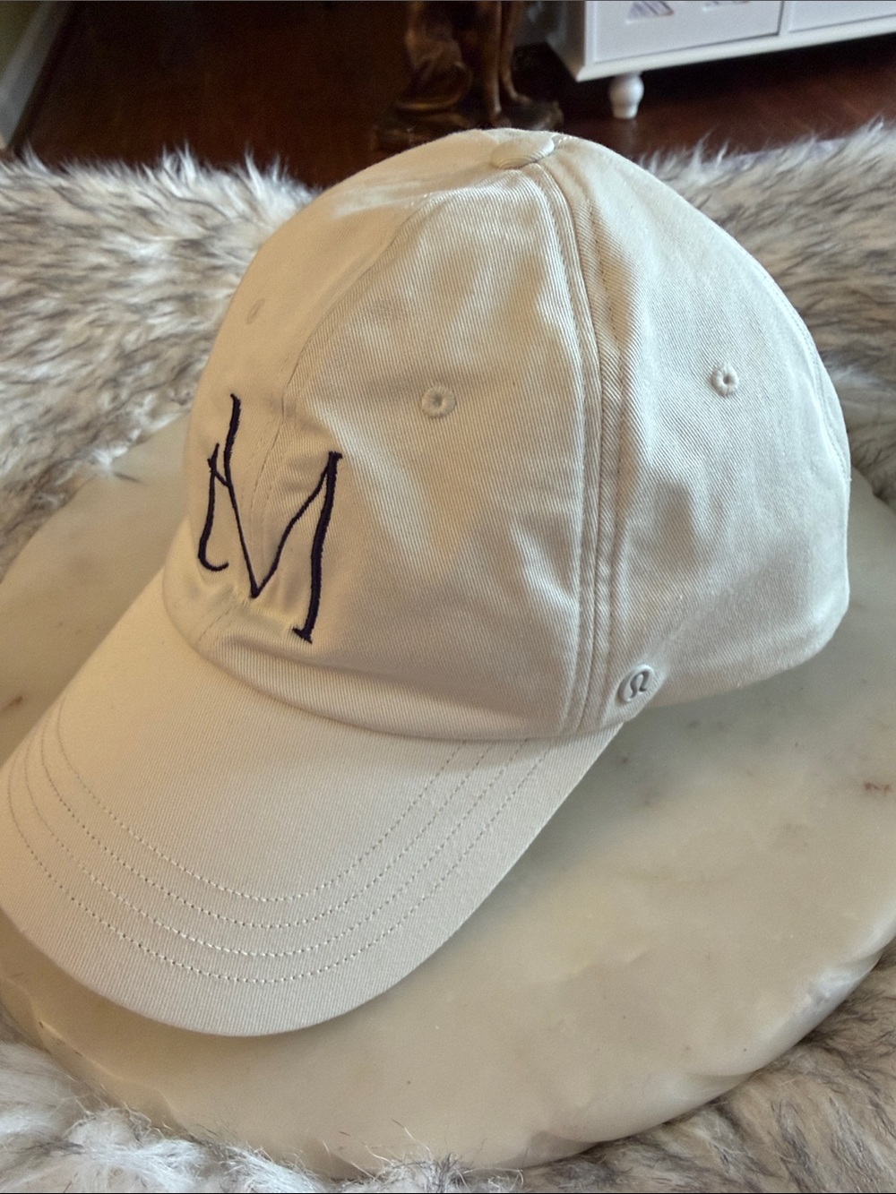 lululemon athletica White  Logo Baseball Cap